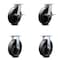 Service Caster 8 Inch Kingpinless Glass Filled Nylon Wheel Caster Brakes 2 Rigid SCC, 2PK SCC-KP30S820-GFNR-SLB-2-R-2 - alternate 1